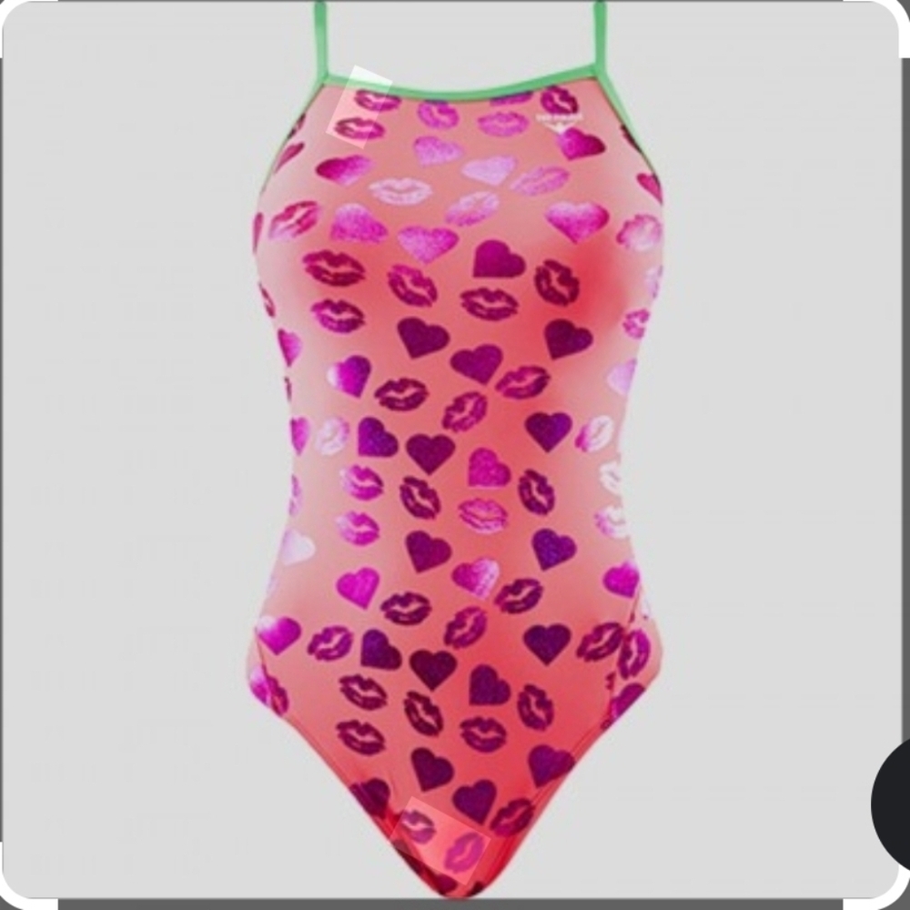 TYR The Finals Women XOXO Foil Swimsuit Wing back Pink - multiple sizes availabl